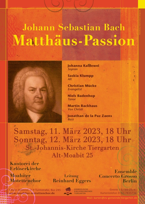 Bach Matthäuspassion 2023