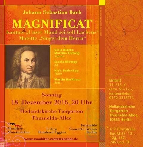Bach Magnificat 2016