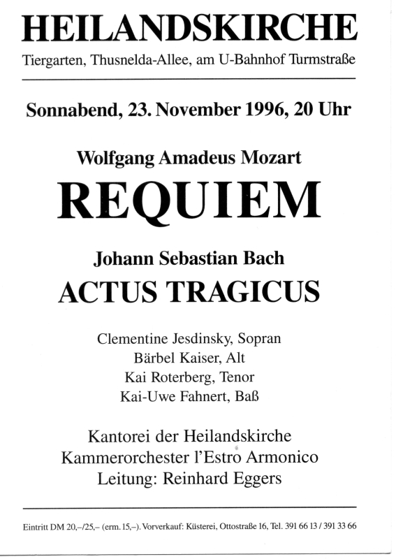 Konzert 1996